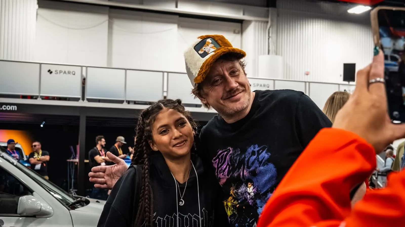 The Fan Photo — Chad Lindbergh, mid-selfie, mid-laugh